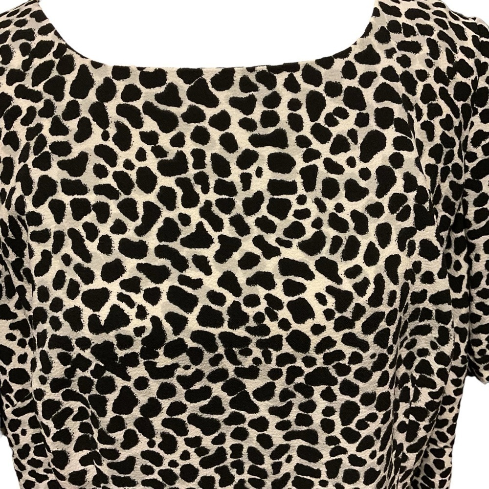 Talbots Animal Print Short Sleeve Sheath Dress Size 16WP - Picture 4 of 7